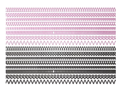 Carved Decorative Strips With Various Patterns And Color Options For Crafts 3d model