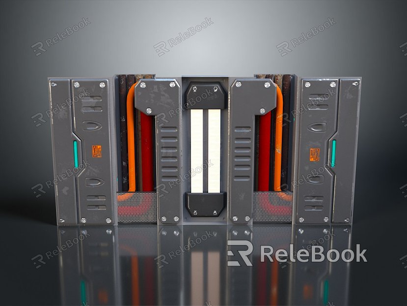 Science Fiction Door Steel Door Science Fiction Door Science Fiction Entrance Door Science Fiction Entrance Future Door Security Door Password Door model