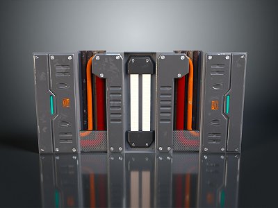 Science Fiction Door Steel Door Science Fiction Door Science Fiction Entrance Door Science Fiction Entrance Future Door Security Door Password Door 3d model