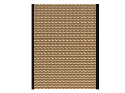 Brown Woven Texture Wall Surface With Black Border Modern Interior Decor 3d model