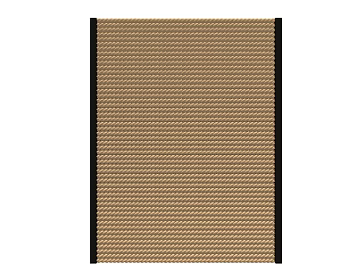 Brown Woven Texture Wall Surface With Black Border Modern Interior Decor 3d model