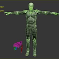 Futuristic Metallic Humanoid Robot With Mechanical Structure Standing Pose And Glowing Chest Accessory