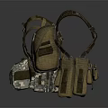 Tactical Backpacks With Multiple Pockets Straps And Durable Outdoor Design 3d model