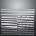 Transparent Plant Leaves With Various Shapes Textures Neatly Arranged Reflective Surface