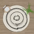 Modern Round Carpet 3d model
