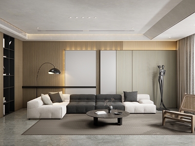 modern living room model