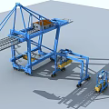Industrial Gantry Crane And Forklift Equipment For Efficient Port Container Handling Operations