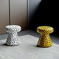 Modern Side Table Small Coffee Table Single Stool Shoe Changing Stool Round Stool 3d model