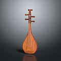 Handcrafted Traditional Chinese Wooden Pipa Musical Instrument With Classic Design And Smooth Surface