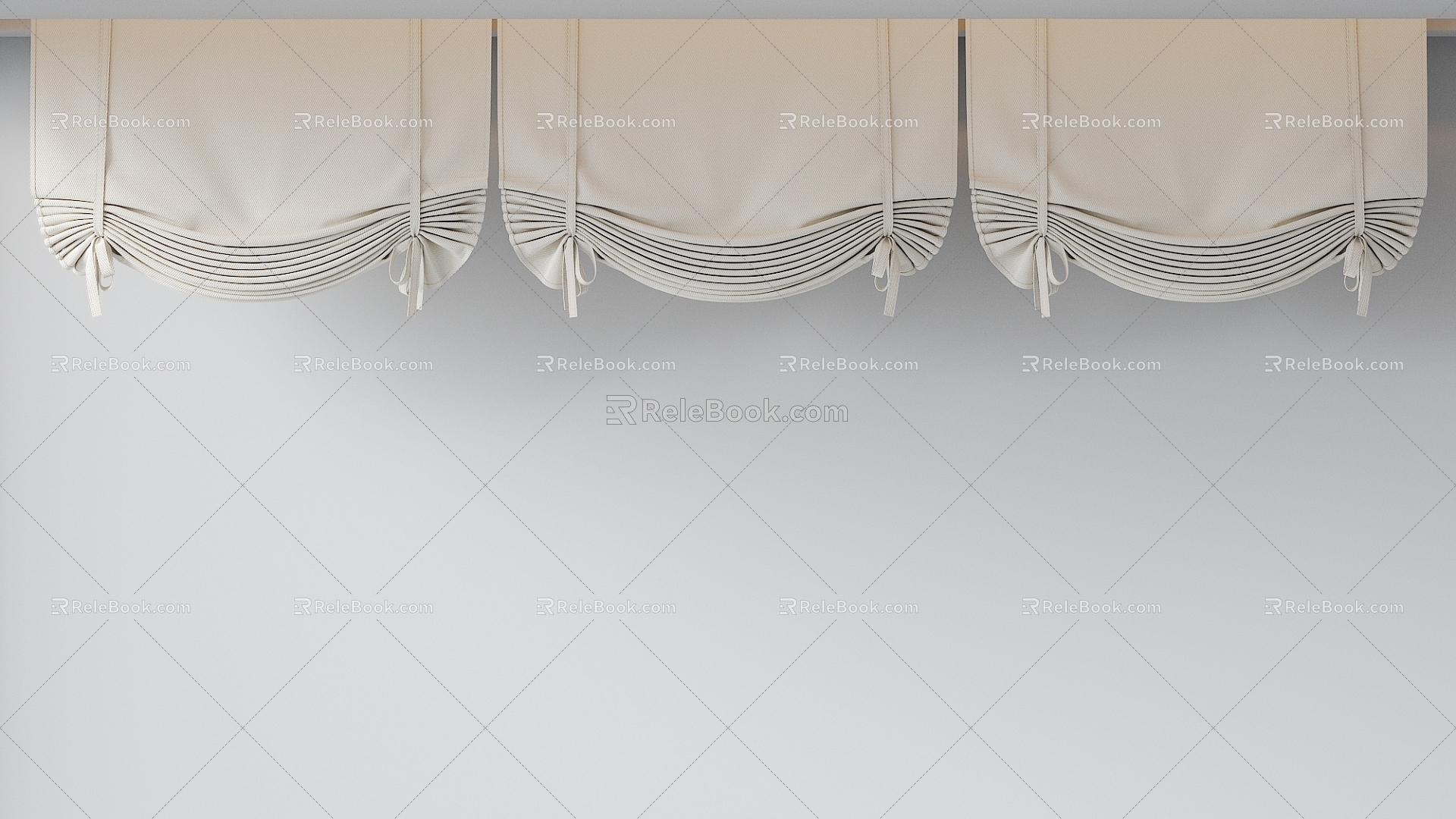 curtain gauze curtain 3d model