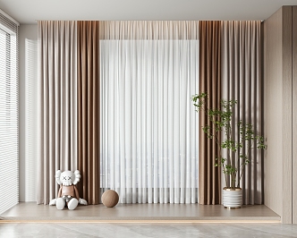 Curtains 3d model