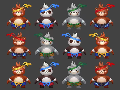 Modern Game Characters 3d model