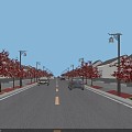 modern road 3d model