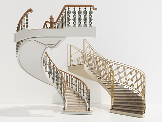 Jane Europe revolving staircase 3d model