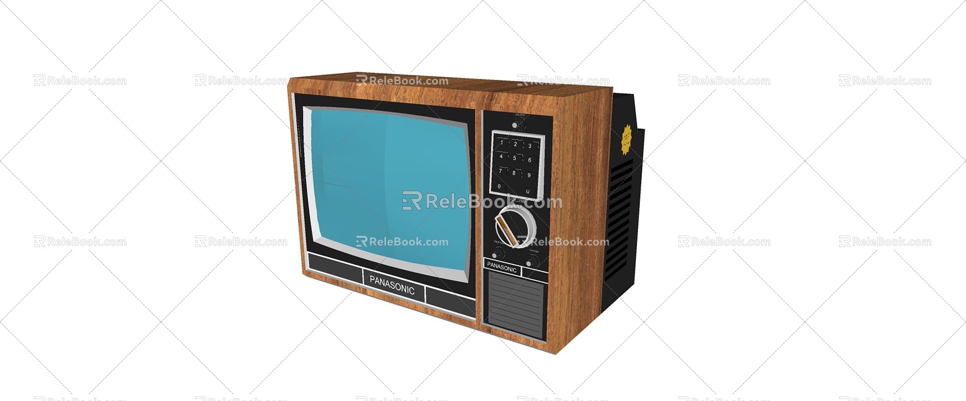 Retro TV TV Old TV Old TV Snowflake TV model