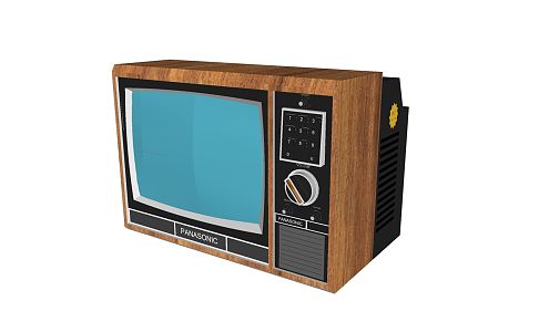 Retro TV Old TV Old TV Snowflake TV 3d model