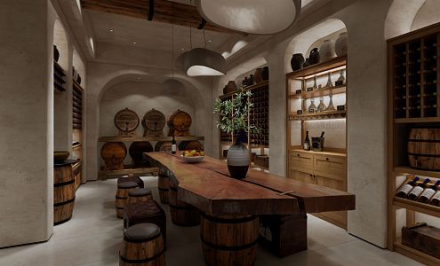 Silent wine cellar 3d model