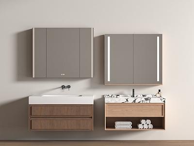 Modern bathroom cabinet 3d model