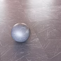 Gray Marble Wall Texture With Lighting Strips And Five Gray Spheres Arranged Neatly 3d model