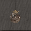 Modern Hollow Spherical Chandelier With Wooden Frame And Warm Illuminating Light Glow