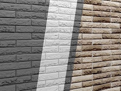 Brick wall exterior wall old brick wall retro brick wall 3d model