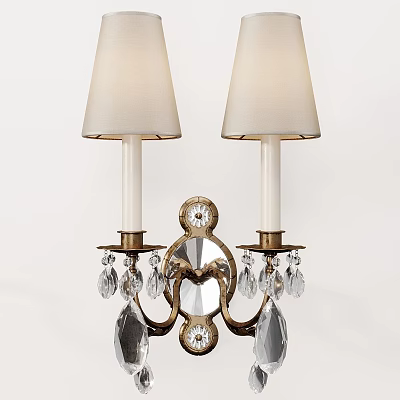 Vintage wall lamp yves crystal circa 3d model Vintage wall lamp yves crystal circa 3d model