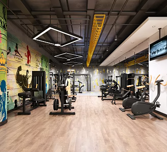 INDUSTRIAL LOFT GYM 3d model