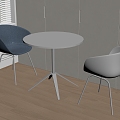 Modern Leisure Tables and Chairs Negotiation Tables and Chairs Dining Tables and Chairs 3d model