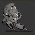 Robot Assistant Small Robot Butler Robot Butler Figure Game Figure 3d model