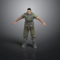 3D Male Warrior Character In Armor Standing With Open Arms On Gray Background