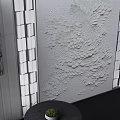 Modern background wall 3d model