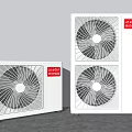 Modern air conditioner external unit 3d model