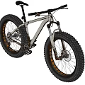 Fat Bike Bicycle With Oversized Tires For Off Road Terrain And Sturdy Frame