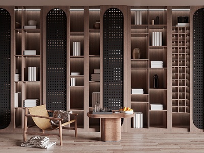 Modern bookcase model