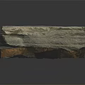 Wooden Stone Natural Slab With Gray Surface And Brown Rough Texture For Decoration