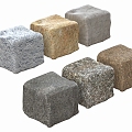 Landscape Stone Stone Block Gravel 3d model