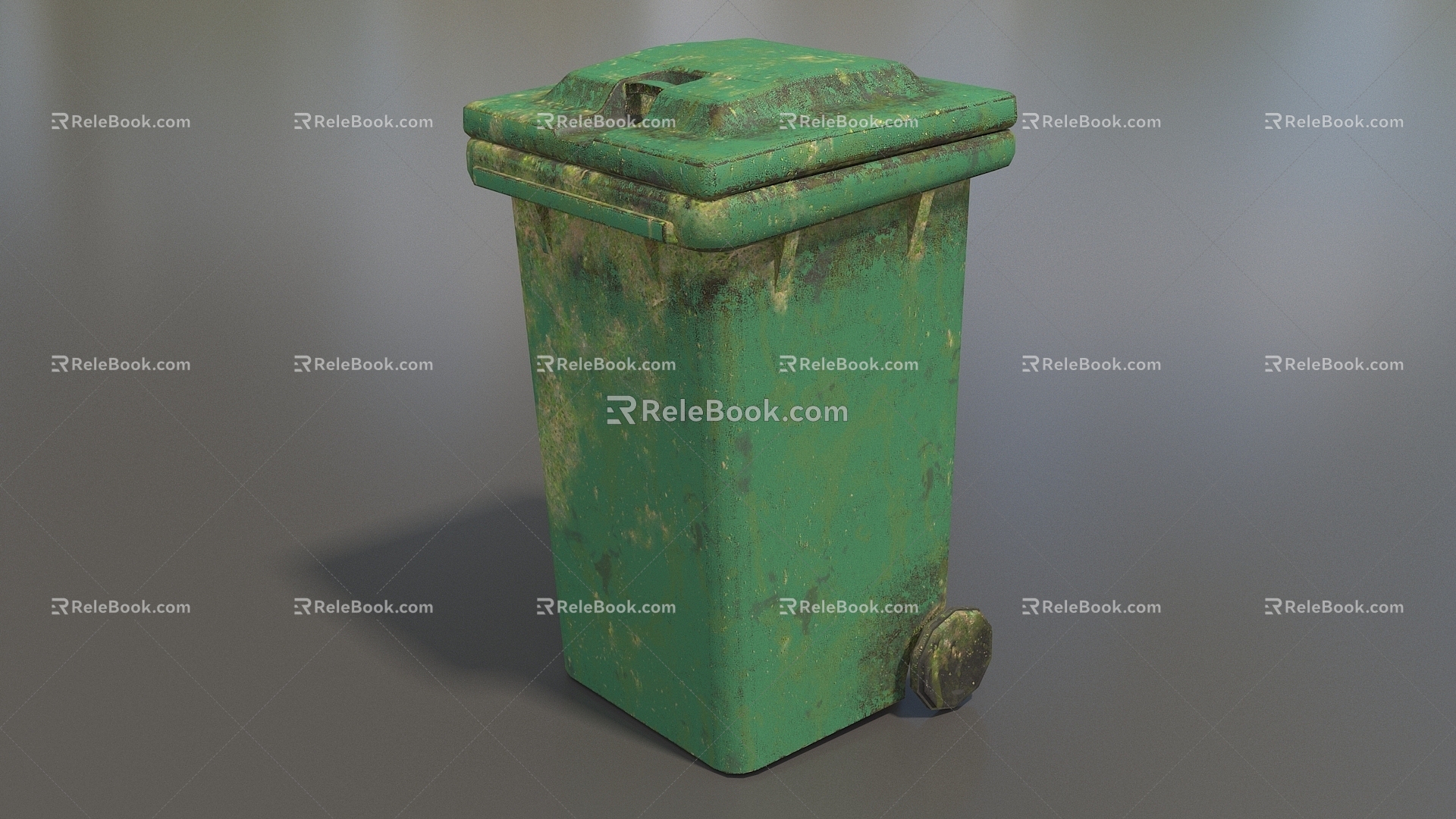 Trash Can Large Trash Can Outdoor Trash Can Community Trash Can Low Face Number Low Model Simple Model Game Sub-era Film and Television Level Super Realistic High Precision 3d model