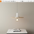 Modern chandelier bedside chandelier small chandelier 3d model