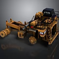 CASE Yellow Heavy Duty Motor Grader With Cab Large Blade And Wheels