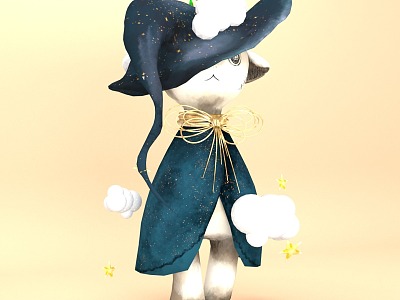 Magic Puppet Cat 3d model