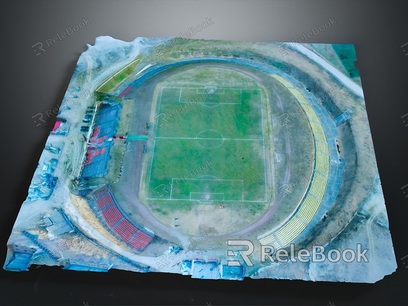 modern football stadium model