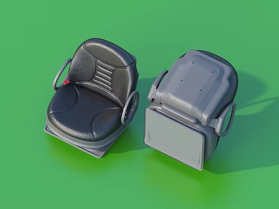 Black And Gray Car Tires With Durable Rubber Tread On Green Surface Background 3d model