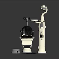Dental Treatment Equipment With Adjustable Chair Lamp And Instrument Arms
