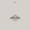 Modern White Fluid Shape Pendant Light With Frosted Glass Interior Design