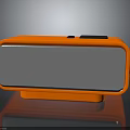 Orange Compact Electronic Device With Silver Display Panel Black Control Buttons And Sturdy Base 3d model