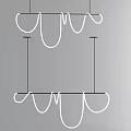 Elegant Modern Chandeliers With Geometric Metal Lines And Minimalist Hanging Design