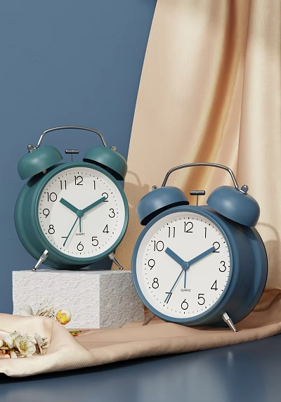 Retro alarm clock bell alarm clock 3d model