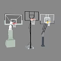 Different Types Of Basketball Hoops Sports Equipment With Sturdy Bases And Adjustable Designs