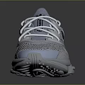 Light Blue And White Mesh Sports Sneakers With Lace Up Design And Chunky Sole