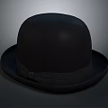 Classic Black Wool Felt Bowler Hat For Daily Casual And Formal Wear